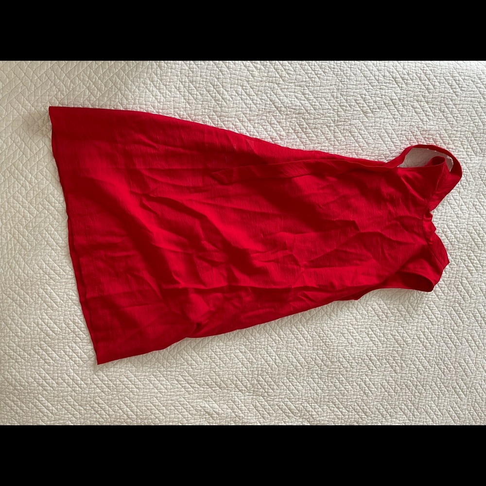 Red cocktail dress